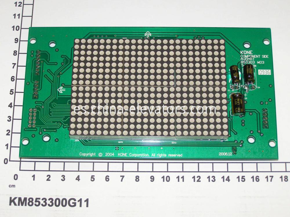 Kone Lift Cop Red Dot Matrix Display Board KM853300G11 KONE Lift COP Red Dot Matrix Display Board KM853300G11